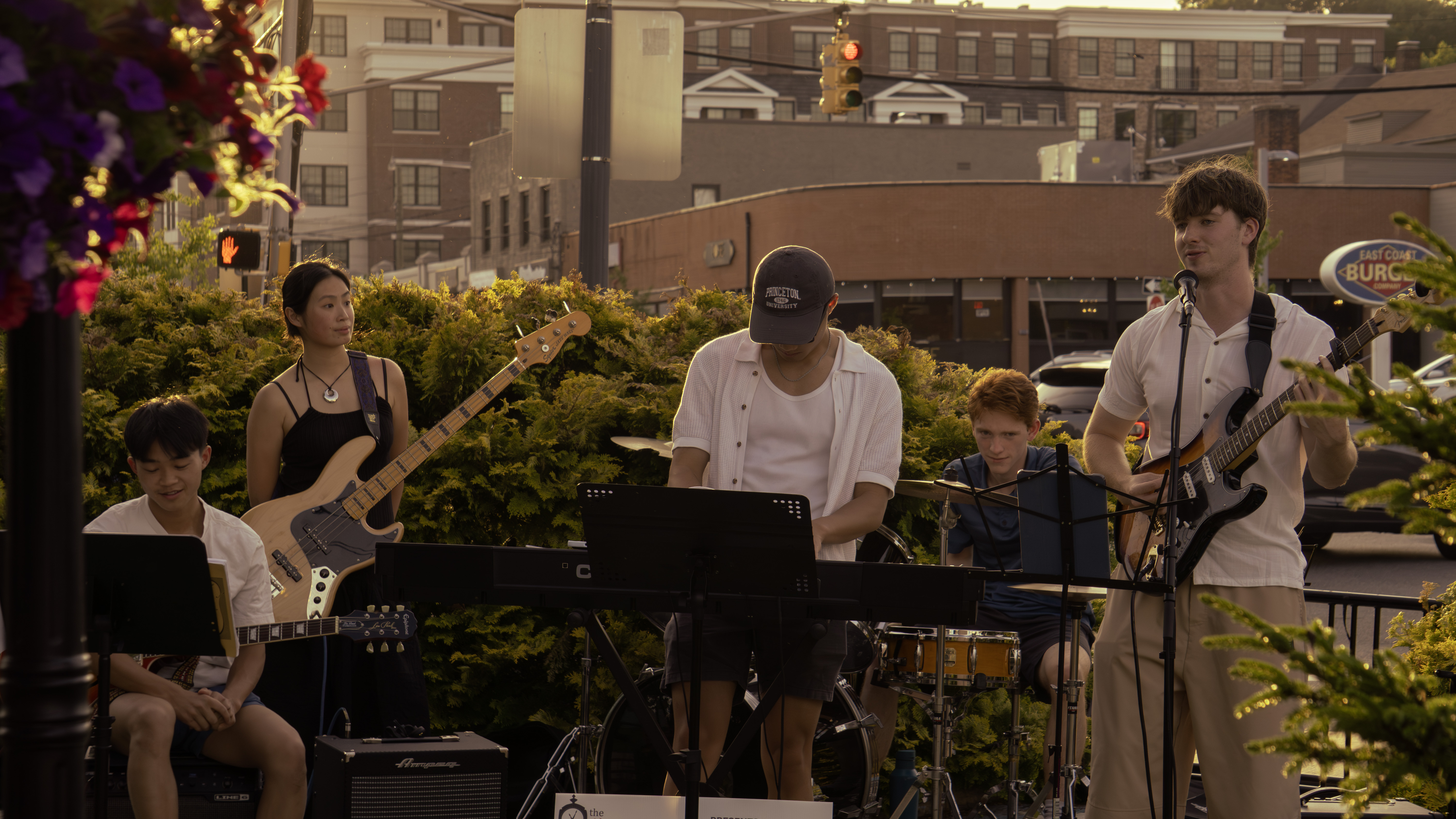 Liam Bohan performing live with his band